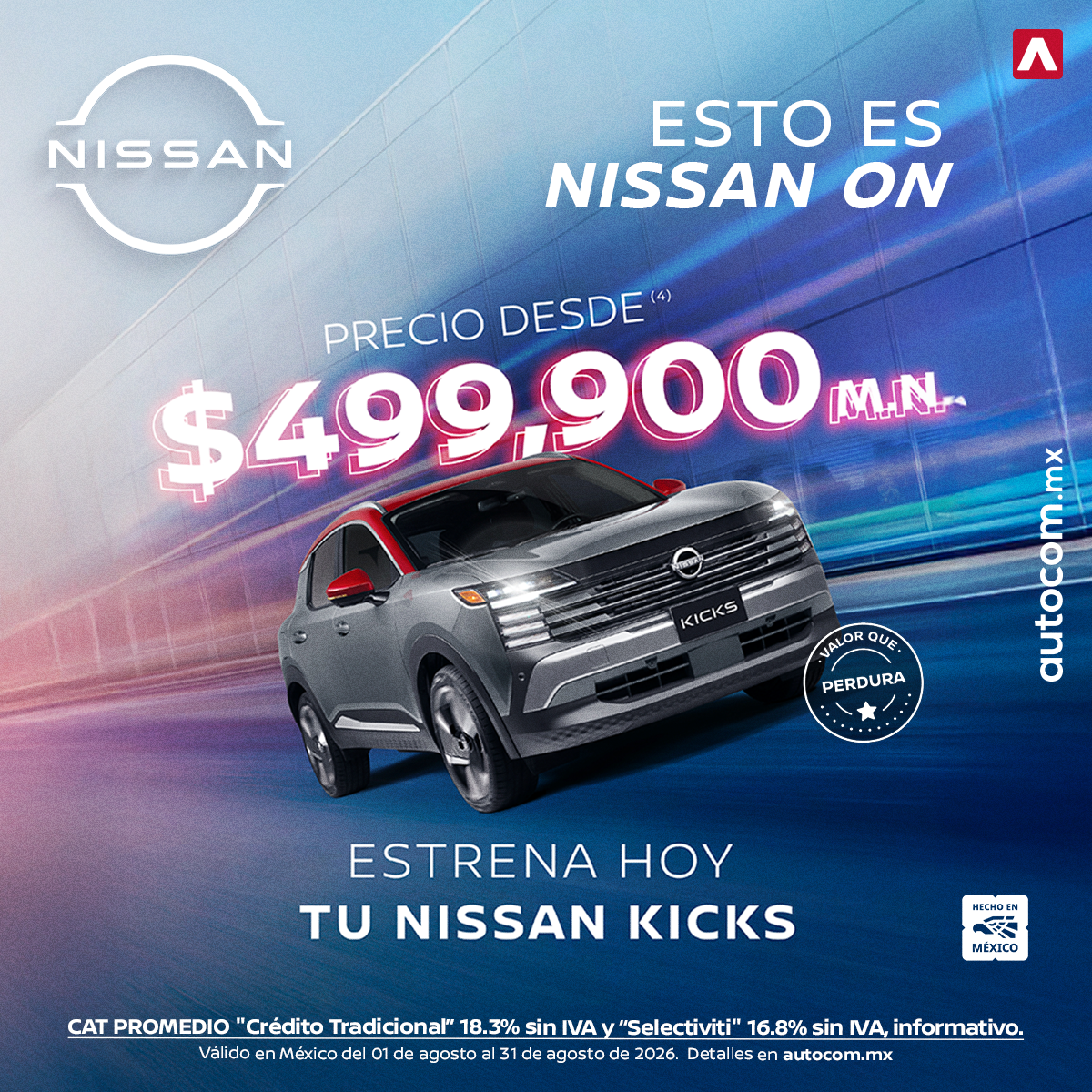 ESTRENA HOY TU NISSAN KICKS