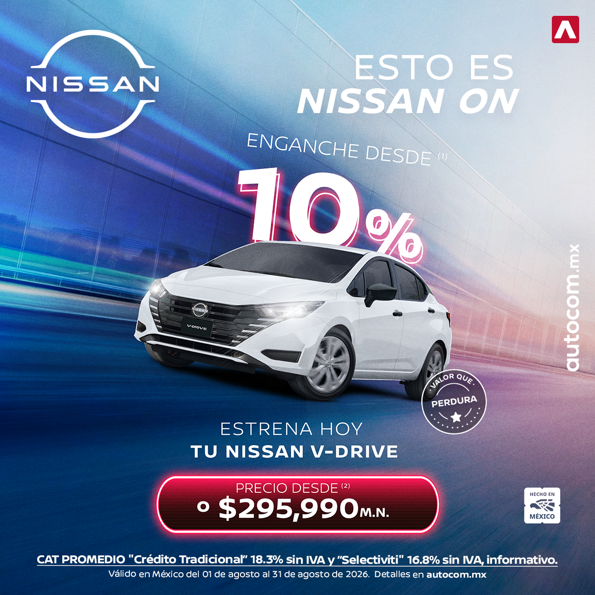 ESTRENA HOY TU NISSAN V-DRIVE